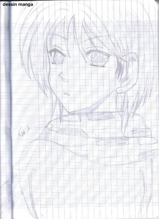 Dessin Fille style manga
